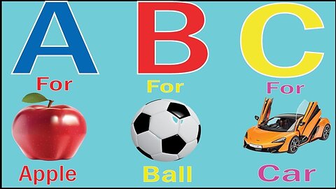 Best video for kids A for Apple B for Ball ABC Phonic song Kids learning video