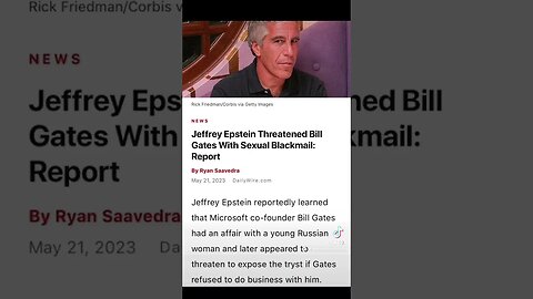 #news #billgates #jefferyepstein #blackmail Jeffrey Epstein Threatens Bill Gates With Blackmail