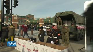 Marines team up with Packers for Toys for Tots