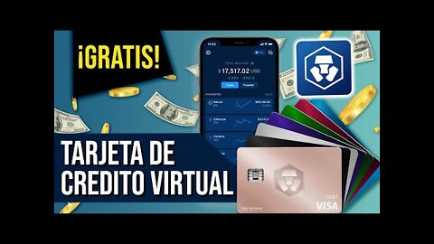 Crear tarjeta de credito virtual gratis con dinero (Crypto.com)