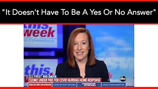 Jen Psaki Won't Say A Bad Word About Cuomo's Nursing Home Deaths