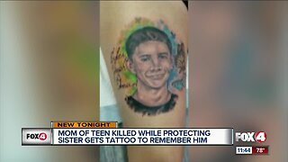 Khyler Edman's mom gets tattoo of son's portrait