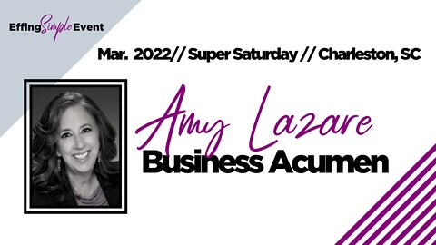 Amy Lazare on Monat Business Acumen // Super Saturday Charleston, SC 3/22