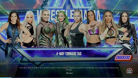 WWE WrestleMania 39 Morgan/Rodriguez vs Natalya/Shotzi vs Rousey/Baszler vs Green/Deville