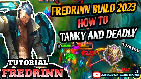 FREDRINN CRAZY DAMAGE AND TANKY BUILD 2023 | MOBILE LEGENDS | JMS GAMEPLAY