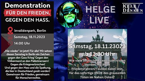 LIVE aus Berlin - Demo gegen das blutige Grauen in Nahost