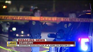 Shooting investigation at a home on Boston Street in Dearborn