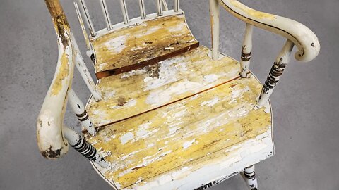 AMAZING restoration of a BROKEN rocking chair