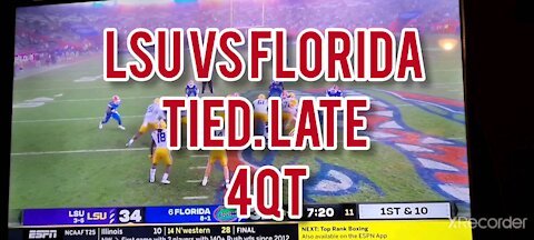 LSU VS FLORIDA TIED LATE 4QT