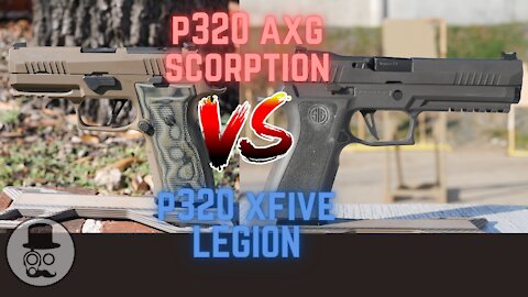 Sig Sauer P226 Legion vs. P320 AXG Scorpion - Battle of hammer strikers on aluminum frames!