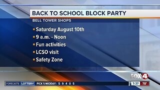 Lee County School District holds block party