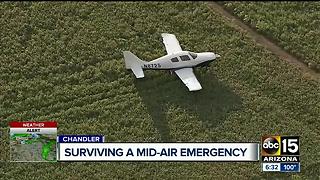 Plane lands in middle of Chandler field