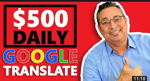 Earn $500 daily from Google translate