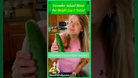 Cucumber Infused Water For Weight Loss and Detox #tiktok #weightloss #drink #diet #ytshorts #shorts
