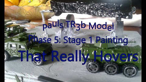 Pauls TR3b Model that Hovers w]NO POWER! - The Out There Channel Phase 5 completion Painting Stage1