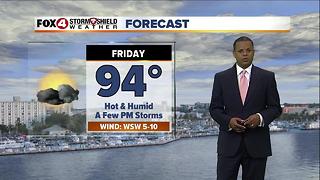 Hot & Humid With Occasional Storms