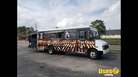 Well Equipped Chevy Barbecue Food Truck | Mobile Food Unit for Sale in Texas