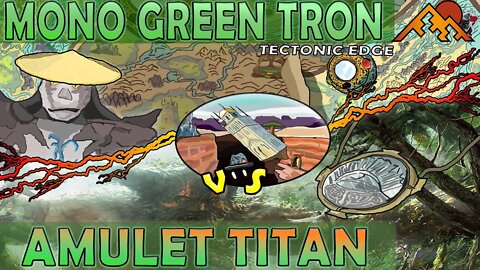Mono Green Tron VS Amulet Titan｜Boseiju and Urza's Saga! ｜Magic The Gathering Online Modern League Match