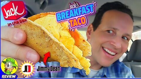 Jack In The Box® BREAKFAST TACO Review 🃏🍳🌮 Jimmy Dean® Sausage! 🐷 Peep THIS Out! 🕵️‍♂️