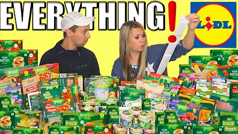 We bought EVERY vegan product at LIDL 😋 food shopping challenge! Veganuary 2023 haul