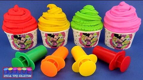 4 Colors Play Doh, Swirl Ice Cream, Cups, Surprise-Eggs, LOL, Pj-Masks, Learn-Colors, Nursery-Rhymes