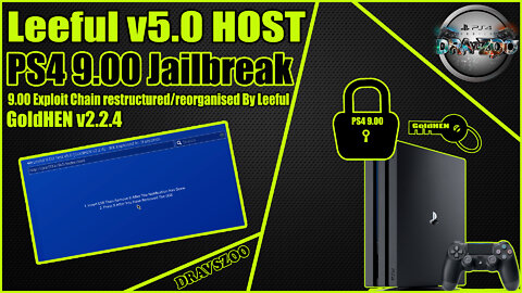 Leeful 9.00 Test v5.0 HOST | GoldHEN v2.2.4 | Exploit Chain restructured/reorganised By Leeful