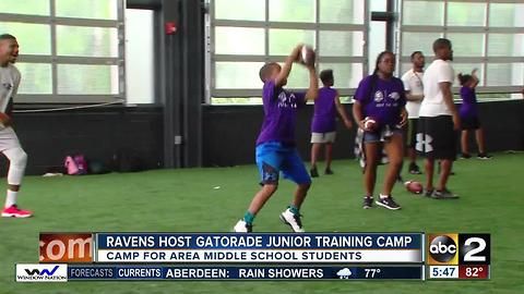 Baltimore Ravens inspire youth with Gatorade Junior Training Camp