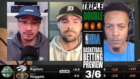 NBA Picks & Predictions | Hawks vs Heat | Raptors vs Nuggets | SM Triple-Double for March 6