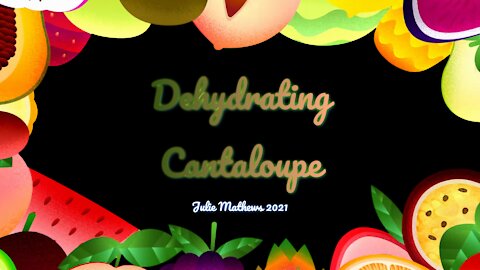 Dehydrating Cantaloupe