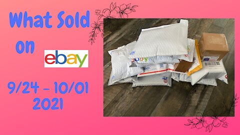 What Sold on eBay 9/24 to 10/1 2021
