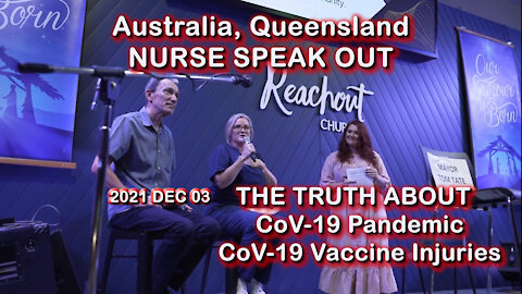 2021 DEC 03 Australian NURSE SPEAK OUT reveals what is really going on with the Covid-19 Hoax