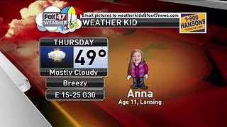 Weather Kid - Anna - 4/11/19