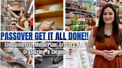 PASSOVER Get It All Done!! How I Prepare For Passover Shopping List, Menu Plan, Grocery Haul