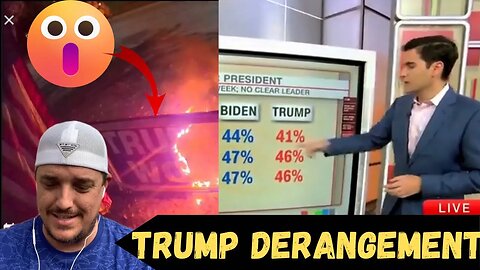 Deranged Leftist Burns Trump Flag 🇺🇸 CNN Crushed by Election Polling