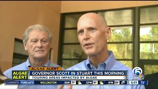 Gov. Scott in Martin County to tour algae impact