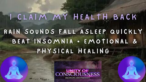 Rain Sounds, Fall Asleep QUICKLY • Beat Insomnia • Emotional & Physical Healing #rainsounds