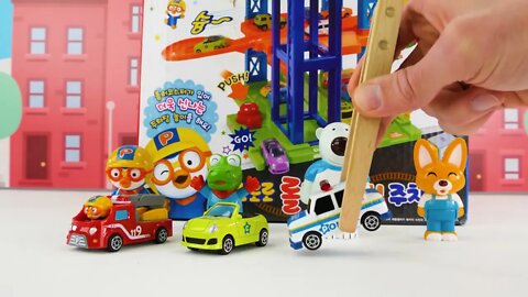 160 9¡Enseñe a los niños palabras en español e inglés con Painting Pororo Toy Car Fun!