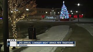 2nd annual Luminary Night in downtown Neenah