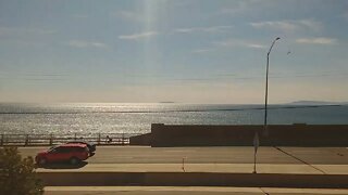 Amtrak Coast Starlight along the Pacific Coast Highway