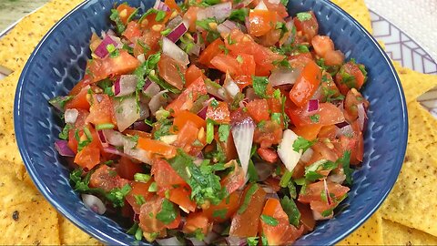 How To Make Pico De Gallo Recipe • Mexican Salsa Fresca • How To Make Salsa Recipe • Tomato Salsa