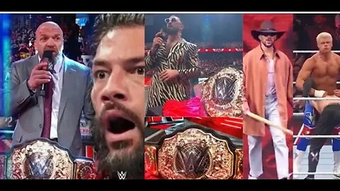 Triple H Breaking News 2023 heavyweight champion on WWE Raw! #heavyweight