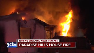 Fire damages garage, home in Paradise Hills