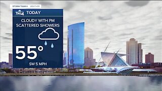 Cloudy Saturday with afternoon showers on the way