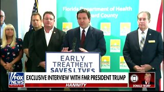 Trump On Reports Of Fighting Between Him & Gov DeSantis: FAKE NEWS