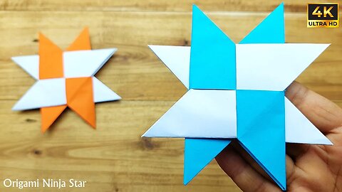 How to Make a Paper Ninja Star | Origami Ninja Star (Shuriken) Easy Paper Crafts Without Glue