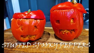 SPOOKY STUFFED PEPPERS