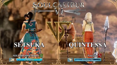 SoulCalibur VI — KILLIMANDSCHARO (Setsuka) VS Amesang (Quintessa) | Xbox Series X Ranked