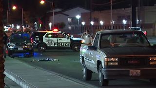 Woman hit, killed by truck on Nellis Boulevard