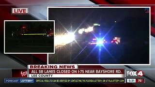 Four vehicle crash shuts down I-75 S near Bayshore Road