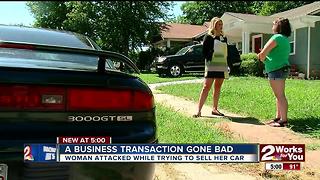 Woman knocked out, car stolen by stranger